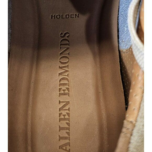Allen Edmonds Men\'s Bone Beige Suede Holden Beach Comfort Sneaker Size 7D main image 2